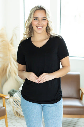 IN STOCK Sophie Pocket Tee - Black