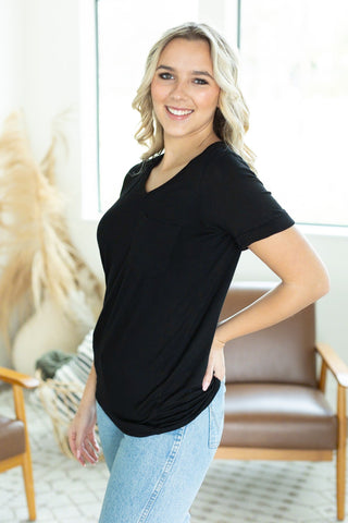 IN STOCK Sophie Pocket Tee - Black