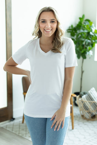 IN STOCK Olivia Tee - White