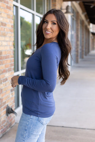 IN STOCK Larissa Long Sleeve - Blue