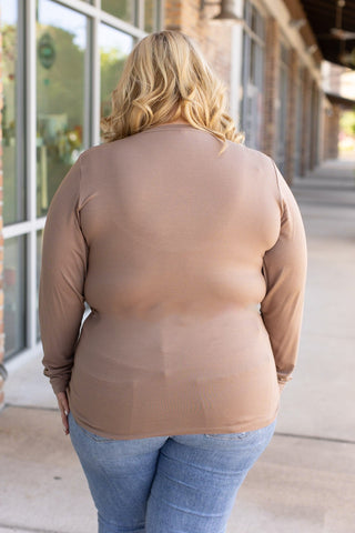 IN STOCK Larissa Long Sleeve - Mocha