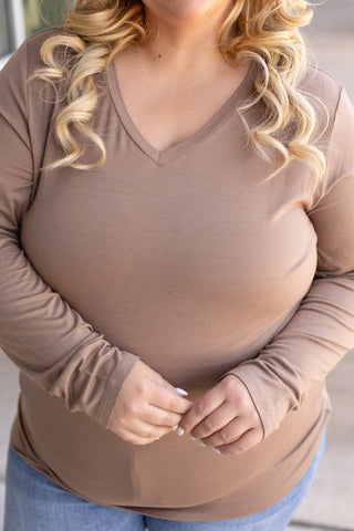 IN STOCK Larissa Long Sleeve - Mocha