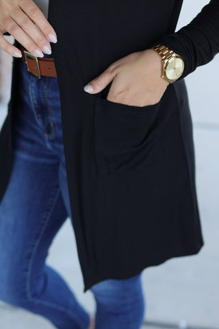 IN STOCK Classic Cardigan - Black