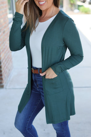 IN STOCK Classic Cardigan - Evergreen