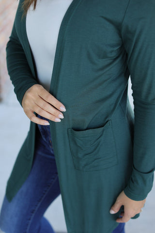 IN STOCK Classic Cardigan - Evergreen