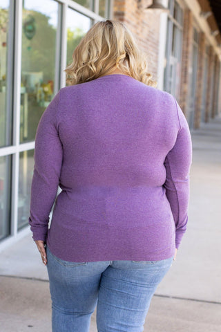 IN STOCK Leah Long Sleeve Top - Purple