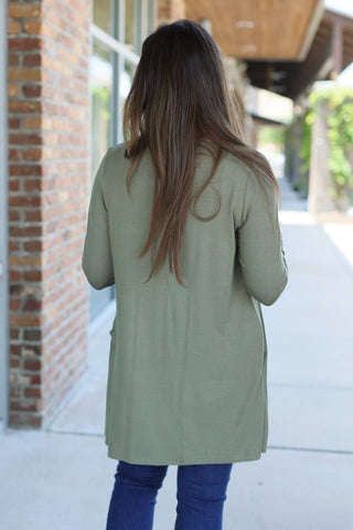 IN STOCK Classic Cardigan - Olive