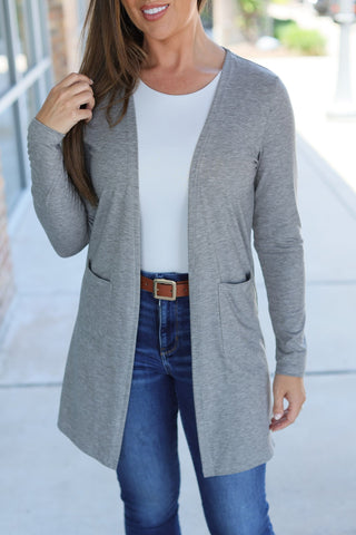 IN STOCK Classic Cardigan - Light Grey