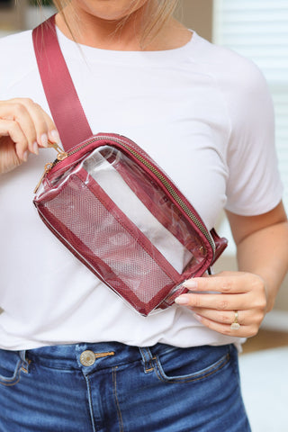 IN STOCK Clear Bag - Wine