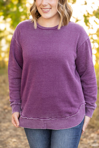 IN STOCK Vintage Wash Pullover - Purple