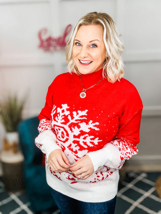 Suzi Snowflake Holiday Sweater