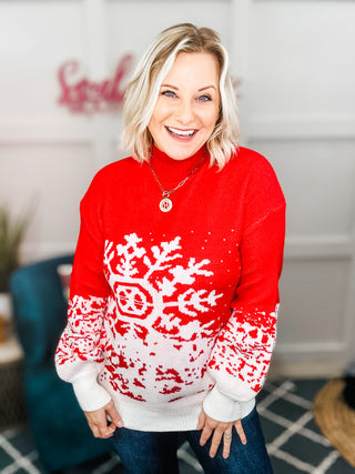 Suzi Snowflake Holiday Sweater