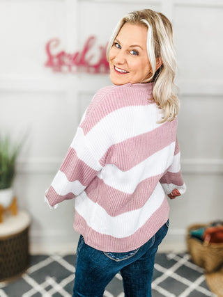 Simply Sweet Colorblock Striped Cozy Sweater