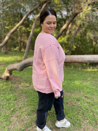 Thinking It Over Waffle Knit Pullover in Three Colors