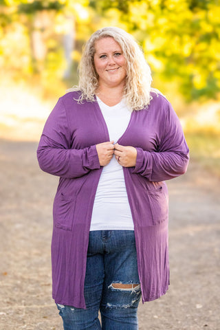 IN STOCK Classic Cardigan - Purple