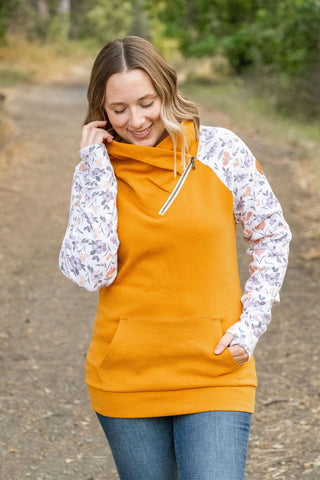 IN STOCK Zoey ZipCowl - Mustard and Harvest Floral