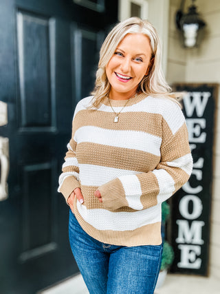 Best Of Me Block Stripe Sweater