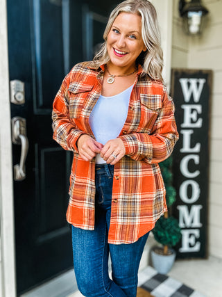 Falling For You Plaid Flannel - Mulitple Colors