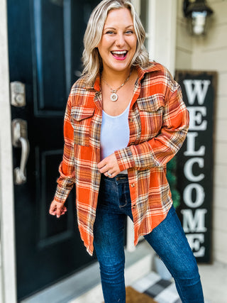 Falling For You Plaid Flannel - Mulitple Colors