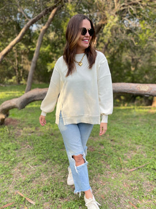 Thinking It Over Waffle Knit Pullover in Three Colors