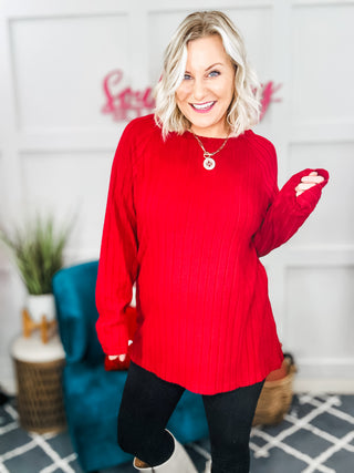 Sway This Way Ribbed Long Sleeve Knit Top