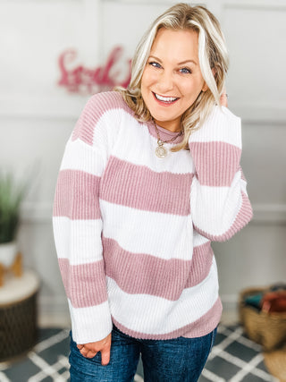 Simply Sweet Colorblock Striped Cozy Sweater