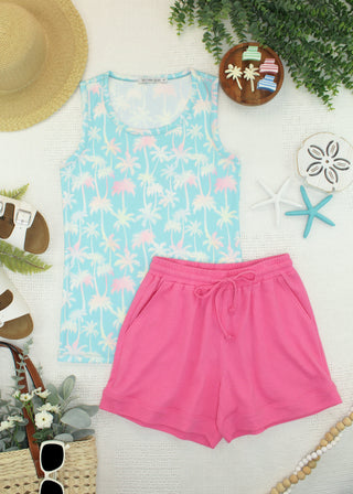 IN STOCK Ava Tank - Aqua Palm