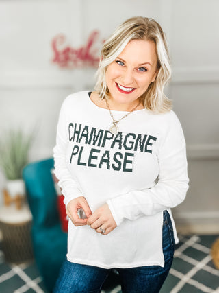 Champagne Please Lightweight Sweater