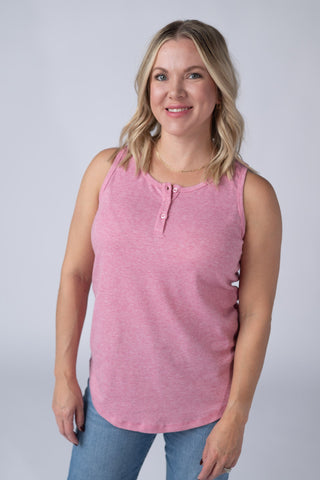 IN STOCK Alison Henley Tank - Rose