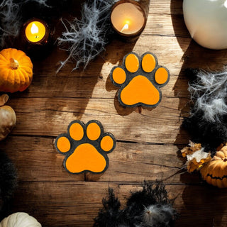 MADE TO ORDER: Halloween Paw Print Vent Clip Set