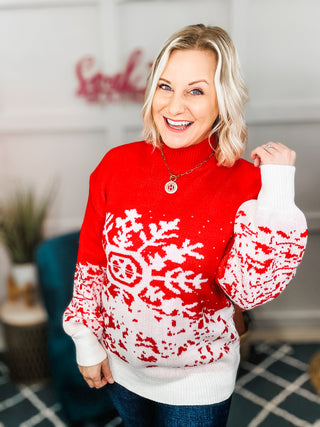 Suzi Snowflake Holiday Sweater