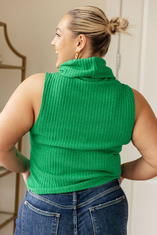 Before You Go Sleeveless Turtleneck Sweater II