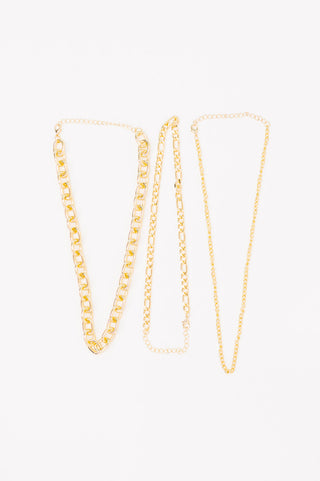 Big, Bold and Beautiful Layered Chunky Necklace in Gold