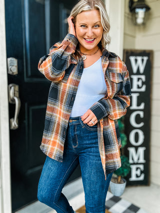 Falling For You Plaid Flannel - Mulitple Colors