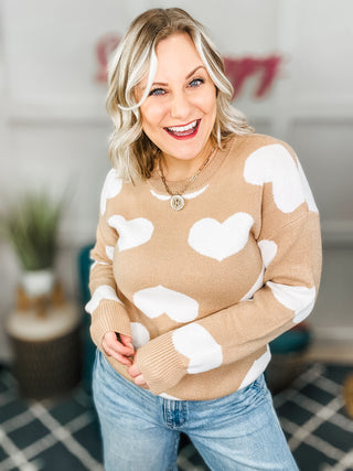 Faint of Heart Knit Sweater Top