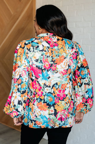 Carry Me Away Floral Peplum Blouse II