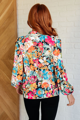 Carry Me Away Floral Peplum Blouse II