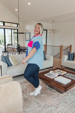 Color Me Cool Color Block Top
