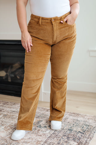 Judy Blue Bootcut Corduroy Pants in Camel