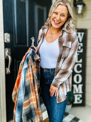 Falling For You Plaid Flannel - Mulitple Colors