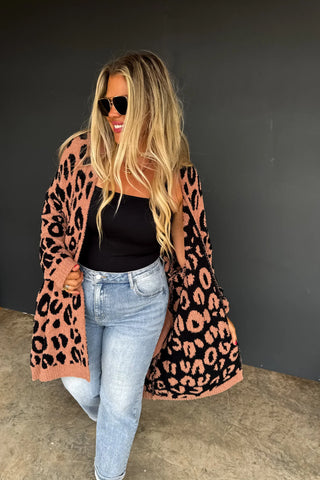 Cheetah Cloud Cardigan