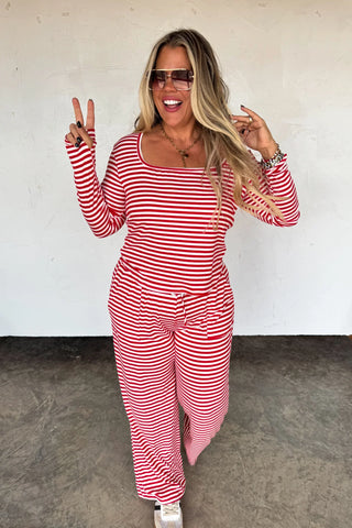 Haddie Stripe Lounge Set