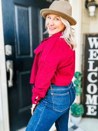 Over the Top Long Sleeve Cropped Jacket