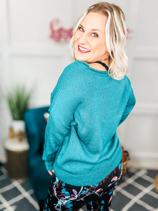 In Stitches Drop Shoulder Sweater