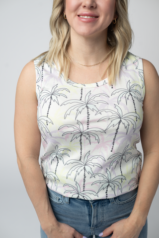 IN STOCK Ava Tank - Neon Palm