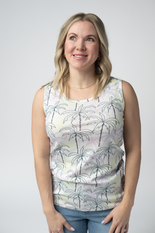 IN STOCK Ava Tank - Neon Palm