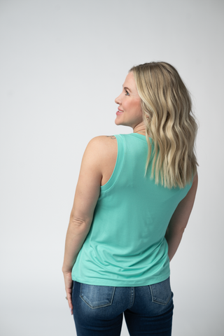 IN STOCK Noelle Tank - Turquoise