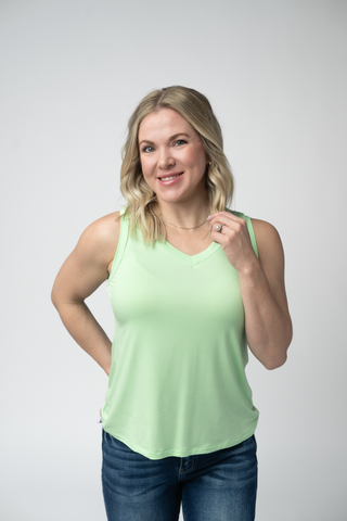 IN STOCK Noelle Tank - Lime