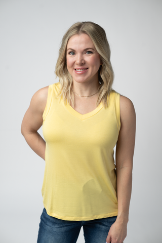 IN STOCK Noelle Tank - Lemon