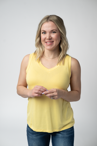 IN STOCK Noelle Tank - Lemon